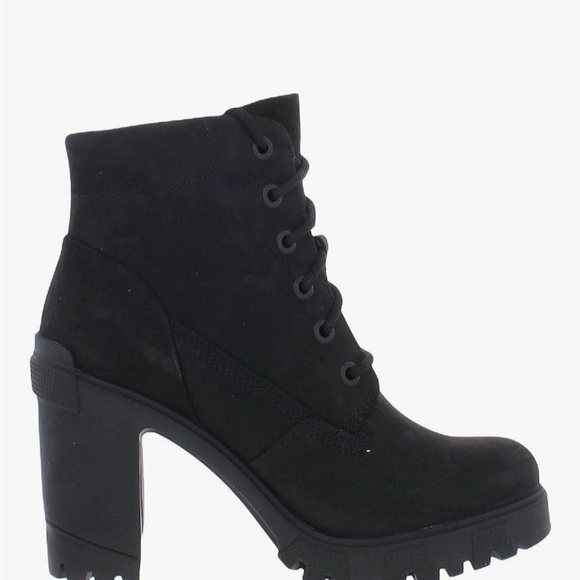 Timberland Women's Lace Up Black Boots - Picture 2 of 7